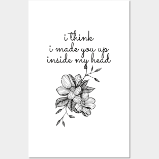 I think i made you up - Sylvia Plath Quote Posters and Art